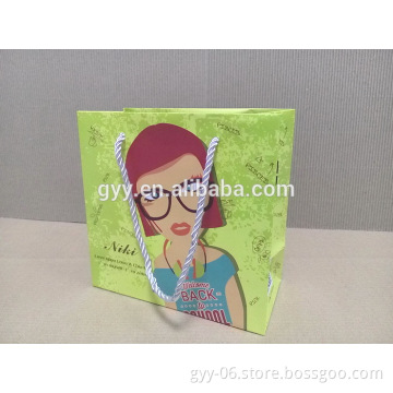 Fashion Glasses Gift Bag, Sun Glasses Shopping Bag, Bags Printing with QR code and Website